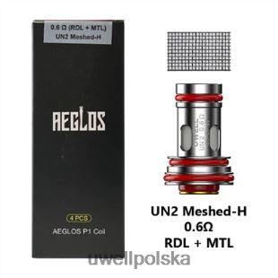 UWELL AEGLOS cewki | 4-pak p1 un2 meshed-h 0,6 oma JTRRVT270 UWELL Vape Flavours