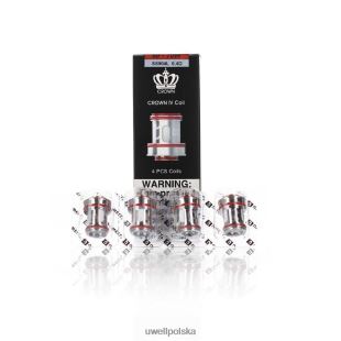 UWELL CROWN 4 cewki zamienne (4 szt.) un2 podwójna siatka 0,23 oma JTRRVT184 UWELL E Papieros