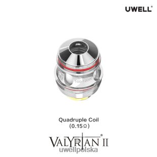UWELL VALYRIAN 2 cewki zamienne (2 szt.) poczwórny 0,15 oma JTRRVT31 UWELL Polska