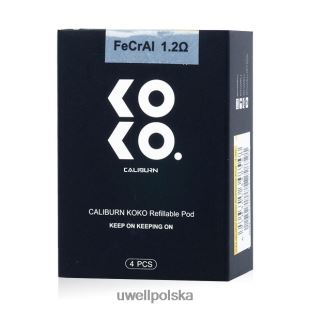 UWELL CALIBURN KOKO strąki (4 szt.) 1,2 oma JTRRVT95 UWELL Vape Price