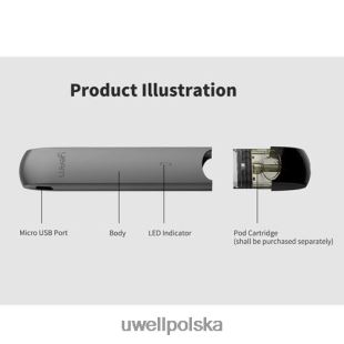 UWELL YEARN urządzenie pod (strąki nie są dołączone) czarny i fioletowy JTRRVT255 UWELL Vape Price