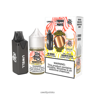 UWELL V6 urządzenie jednorazowe + para tatusia 30ml soku - pakiet współpracy clr: czarny/flv: odrodzenie mrożone 50 mg JTRRVT221 UWELL Polska