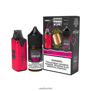 UWELL V6 urządzenie jednorazowe + para tatusia 30ml soku - pakiet współpracy clr: czerwony/flv: ciasteczko kremowe 48 mg JTRRVT213 UWELL Cena